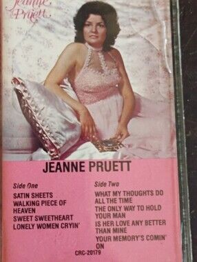 Jeanne Pruett Pink Vintage Cassette Tape